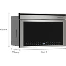  KitchenAid 30-inch, 1.1 cu. ft. Built-in Microwave Oven with Air Fry Mode KMBT730SPS IMAGE 7