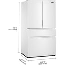  Whirlpool 36-inch French 4-Door Refrigerator WRMF3336SW IMAGE 9