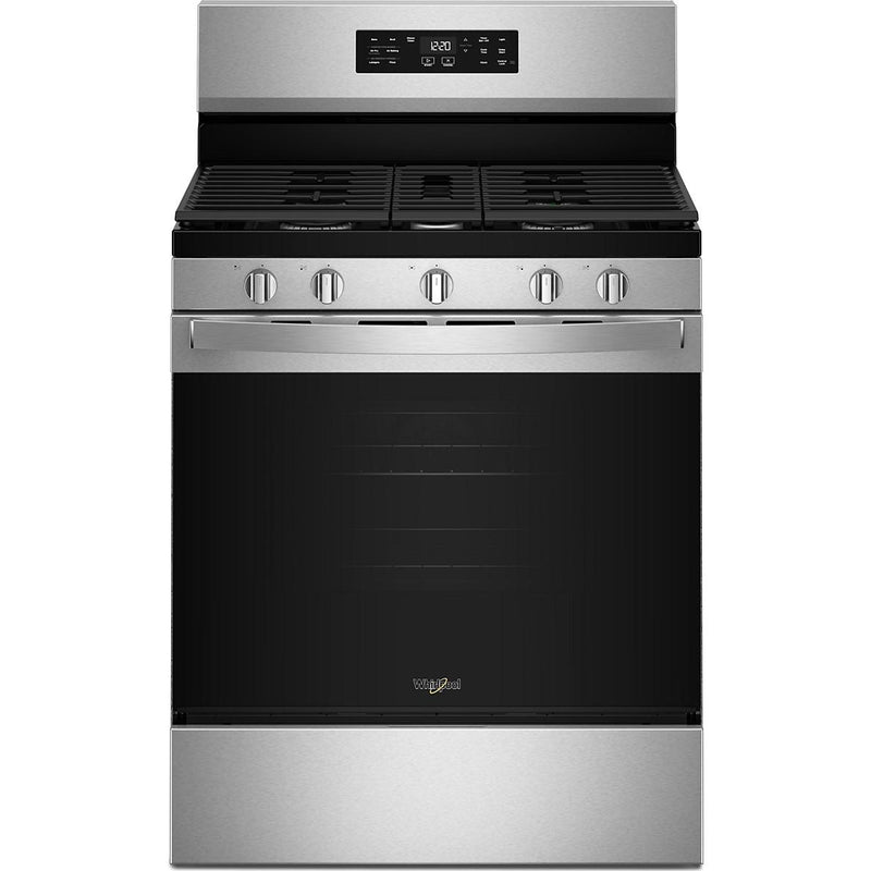  Whirlpool 30-inch Gas Range with Air Cooking Technology and Steam Clean WFGS4530SS IMAGE 1