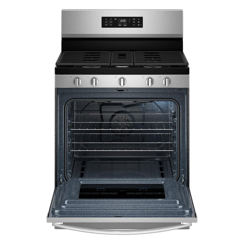  Whirlpool 30-inch Gas Range with Air Cooking Technology and Steam Clean WFGS4530SS IMAGE 2