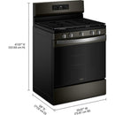  Whirlpool 30-inch Gas Range with Air Cooking Technology and Steam Clean WFGS4530SV IMAGE 12
