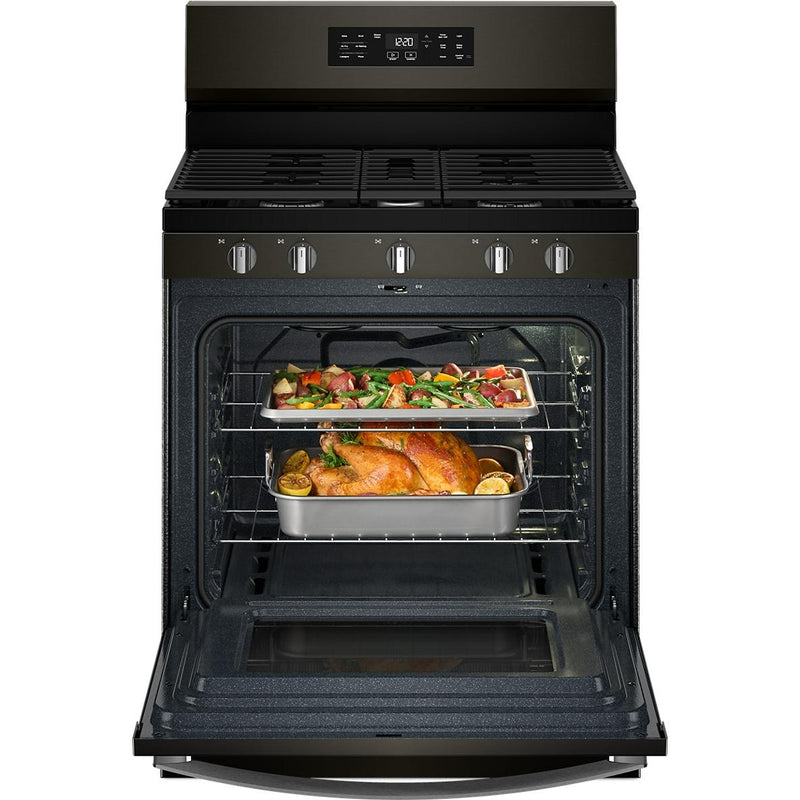  Whirlpool 30-inch Gas Range with Air Cooking Technology and Steam Clean WFGS4530SV IMAGE 3