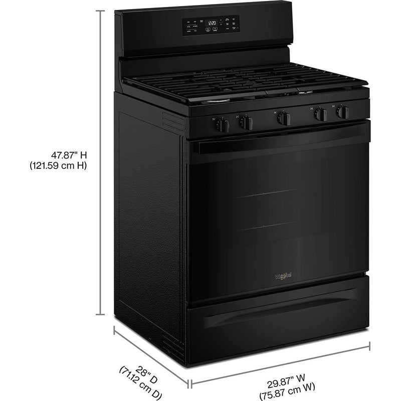  Whirlpool 30-inch Gas Range with Air Cooking Technology and Steam Clean WFGS4530SB IMAGE 12