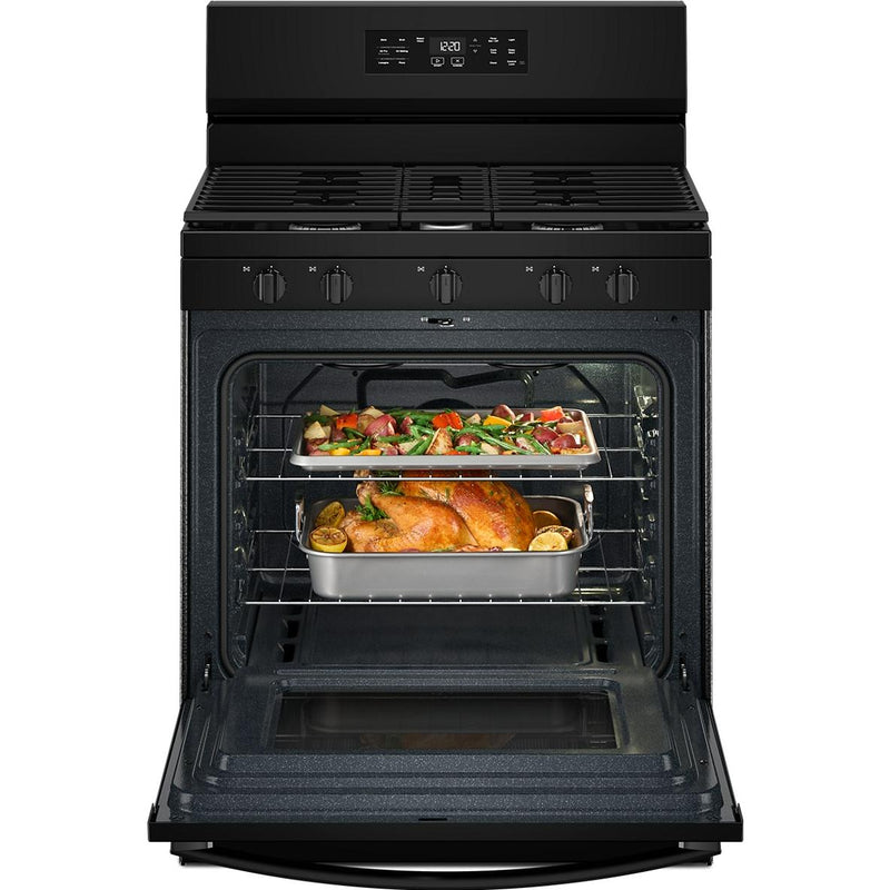  Whirlpool 30-inch Gas Range with Air Cooking Technology and Steam Clean WFGS4530SB IMAGE 3