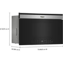  Whirlpool 30-inch 1.1 cu. ft. Built-in Microwave Oven with Air Fry Technology WMBT7030SZ IMAGE 6