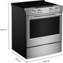  KitchenAid 30-inch Slide-in Electric Range with  Convection Cooking Modes KSES530SPS IMAGE 14