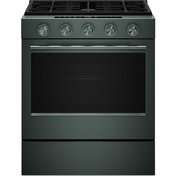  KitchenAid 30-inch Smart Slide-in Gas Range with Convection Cooking Modes and 2-in-1 Burner KSGS530SJP IMAGE 1