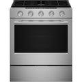  KitchenAid 30-inch Smart Slide-in Gas Range with Convection Cooking Modes and 2-in-1 Burner KSGS530SPS IMAGE 1