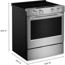  KitchenAid 30-inch Slide-in Electric Range with Wi-Fi KSES330SPS IMAGE 8
