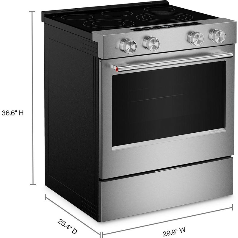  KitchenAid 30-inch Slide-in Electric Range with Wi-Fi KSES330SPS IMAGE 8