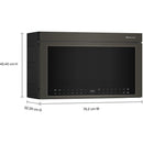  KitchenAid 30-inch, 1.1 cu. ft. Over-the-Range Microwave Oven with Air Fry Technology KMMF730PBE IMAGE 9