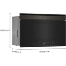  Whirlpool 30-inch 1.1 cu. ft. Built-in Microwave Oven with Air Fry Technology WMBT7030SV IMAGE 6