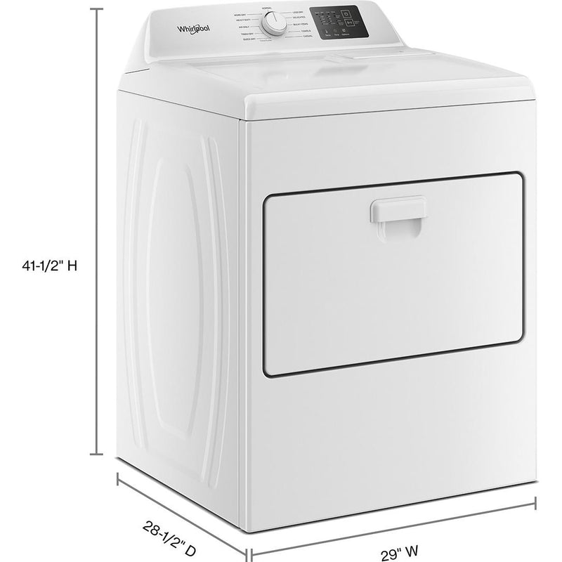  Whirlpool 7.0 cu. ft. Electric Dryer with AutoSensing WED4107SW IMAGE 11