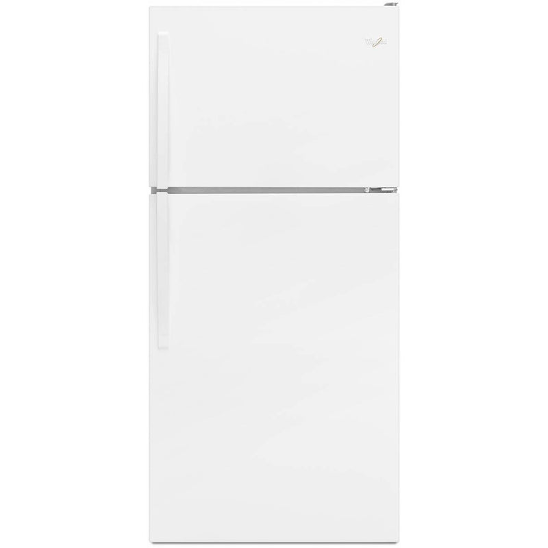 Whirlpool 30-inch, 18.2 cu.ft. Freestanding Top Freezer Refrigerator with Flexi-Slide™ Bin WRT318FZDW