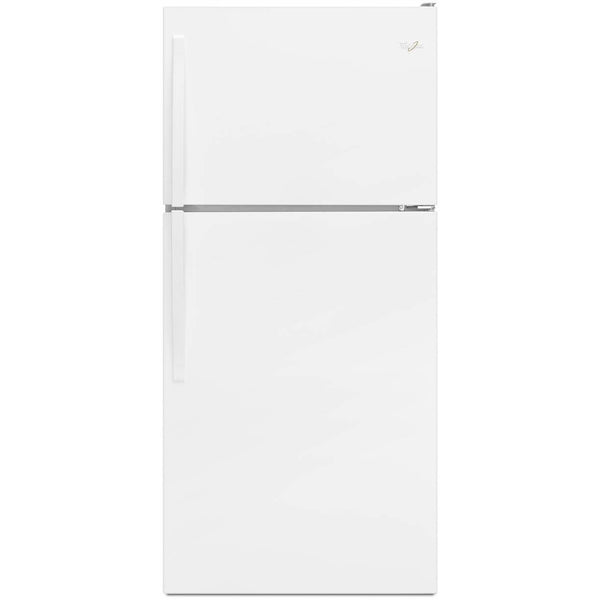 Whirlpool 30-inch, 18.2 cu.ft. Freestanding Top Freezer Refrigerator with Flexi-Slide™ Bin WRT318FZDW
