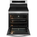  Frigidaire Gallery 30-inch Freestanding Induction Range with Total Convection Technology GCRI3060BF IMAGE 3