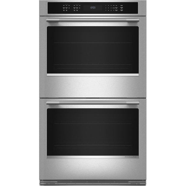  KitchenAid 30-inch Electric Double Wall Oven with No Preheat Air Fry Mode KOED530SPS IMAGE 1