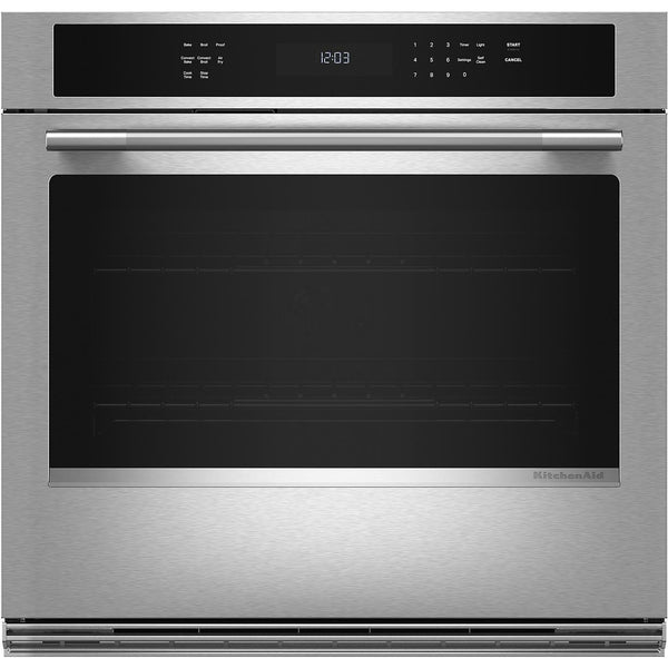  KitchenAid 30-inch Electric Single Wall Oven with No Preheat Air Fry Mode KOES530SPS IMAGE 1