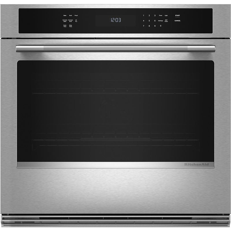  KitchenAid 30-inch Electric Single Wall Oven with No Preheat Air Fry Mode KOES530SPS IMAGE 1