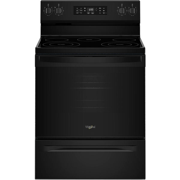  Whirlpool 30-inch Electric Range with Air Cooking Technology and Steam Clean WFES4530SB IMAGE 1