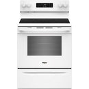 Whirlpool 30-inch Electric Range with Air Cooking Technology and Steam Clean WFES4530SW IMAGE 1