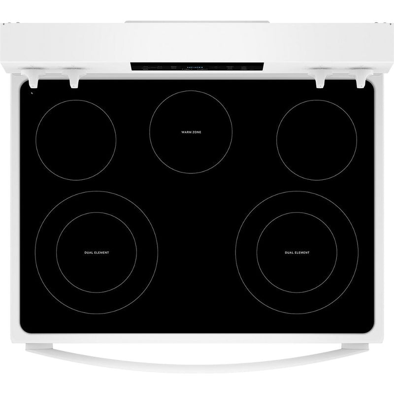  Whirlpool 30-inch Electric Range with Air Cooking Technology and Steam Clean WFES4530SW IMAGE 2