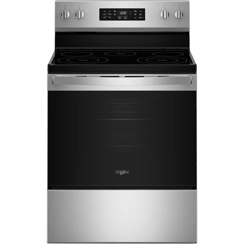  Whirlpool 30-inch Electric Range with Air Cooking Technology and Steam Clean WFES4530SS IMAGE 1