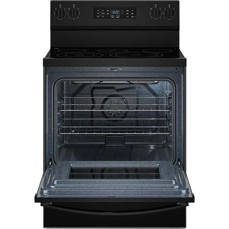  Whirlpool 30-inch Electric Range with Air Cooking Technology WFES5730SB IMAGE 2