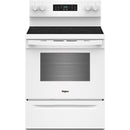  Whirlpool 30-inch Electric Range with Air Cooking Technology WFES5730SW IMAGE 1