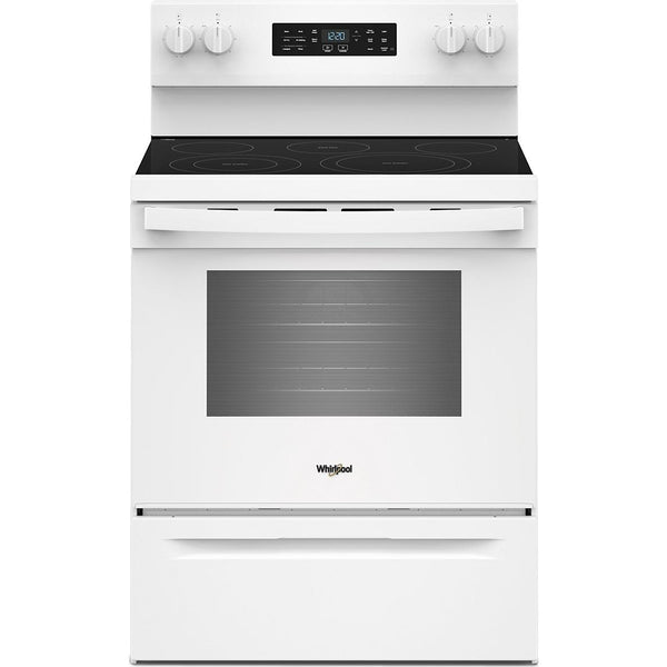  Whirlpool 30-inch Electric Range with Air Cooking Technology WFES5730SW IMAGE 1