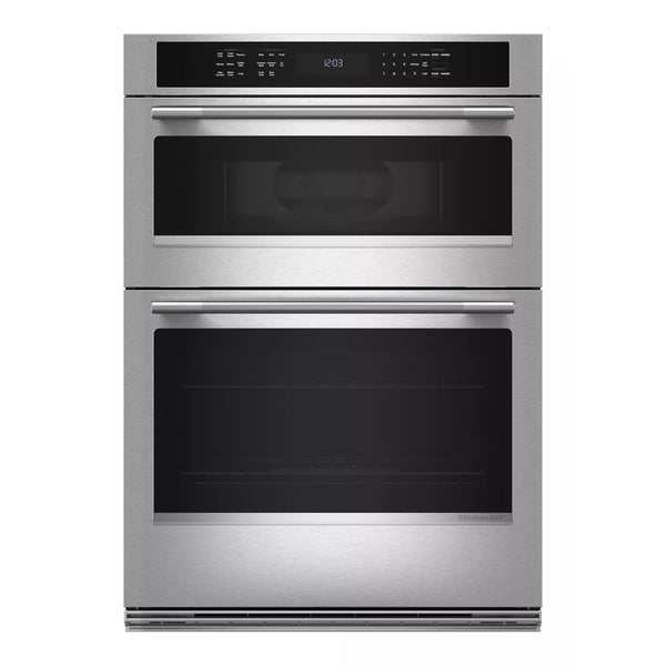  KitchenAid 30-inch, 6.4 cu. ft. Built-in Combination Wall Oven with Microwave with Air Fry KOEC530SPS IMAGE 1