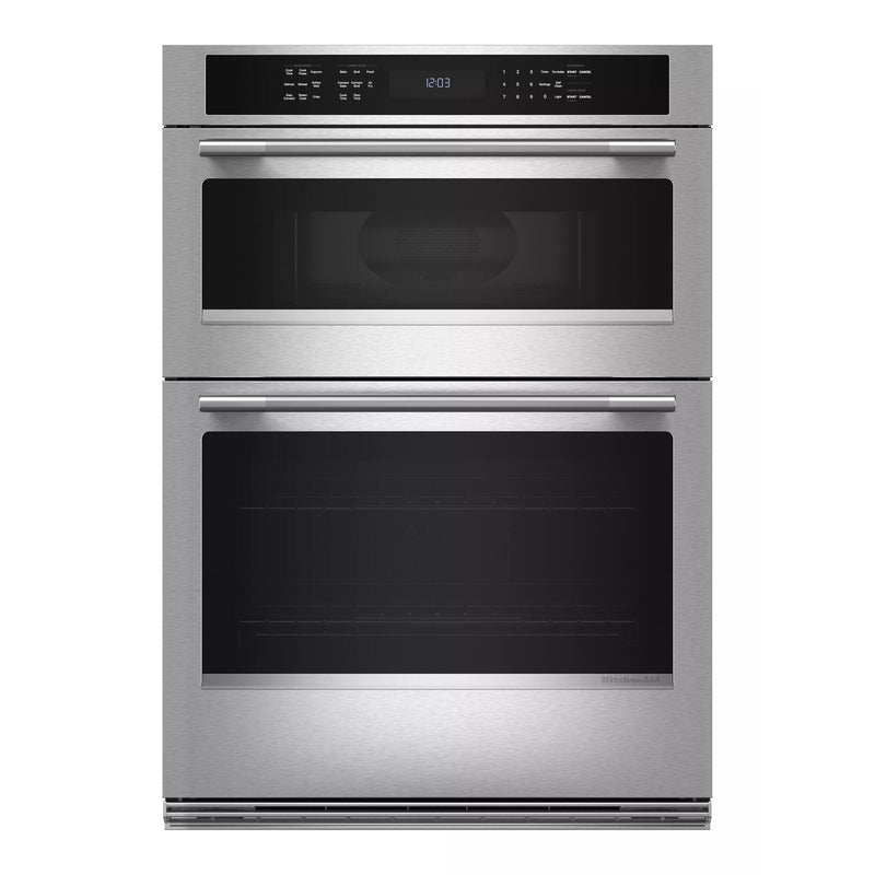  KitchenAid 30-inch, 6.4 cu. ft. Built-in Combination Wall Oven with Microwave with Air Fry KOEC530SPS IMAGE 1