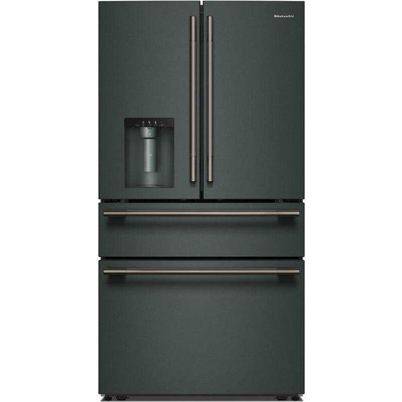  KitchenAid 36-inch, 29.51 cu. ft. Freestanding French 4-Door Refrigerator with Water and Ice Dispensing System KRMF436SJP IMAGE 1