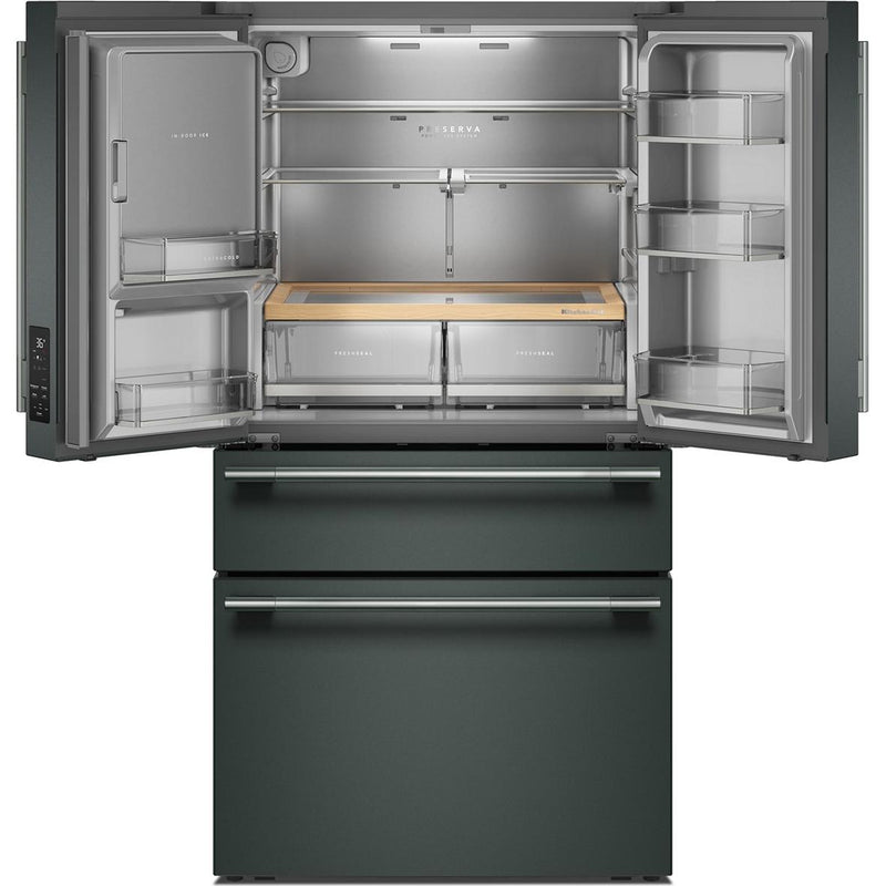  KitchenAid 36-inch, 29.51 cu. ft. Freestanding French 4-Door Refrigerator with Water and Ice Dispensing System KRMF436SJP IMAGE 3
