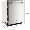  Whirlpool 24-inch Dishwasher with Spin&Load Rack and AI Intelligent Wash WDT745SASZ IMAGE 3