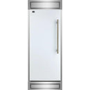 White with Antique Brass