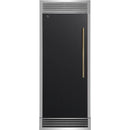 Black with Antique Brass