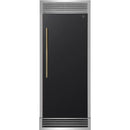 Black with Antique Brass