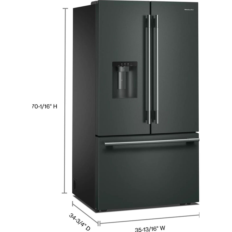  KitchenAid 36-inch French 3-Door Refrigerator with Water and Ice Dispensing System KRFF436SJP IMAGE 6