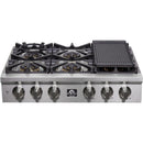 Forno 36-inch Gas Rangetop with 6 Burners FCTGS5751-36FCTGS575136