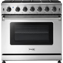  Thor Kitchen 36-inch Freestanding Gas Range LRG3601ULP IMAGE 1