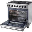  Thor Kitchen 36-inch Freestanding Gas Range LRG3601ULP IMAGE 3