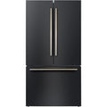  Forno 36-inch, 27.4 cu. ft. Freestanding French 3-Door Refrigerator with Internal Water Dispenser and Ice Maker FFFFD1783-36BLK IMAGE 1