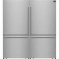  Forno 62-inch, 34.4 cu. ft. Freestanding Side-by-Side Refrigerator With Ice Maker FFFFD1787-60S IMAGE 1