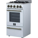  Forno Lamazze 20" Freestanding Gas Range FFSGS6265-20WHT IMAGE 11