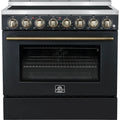  Forno 36-inch Freestanding Electric Range with True European Convection Technology FFSEL6011-36BLK IMAGE 1