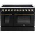  Forno 48-inch Freestanding Electric Range with True European Convection Technology FFSEL6011-48BLK IMAGE 1