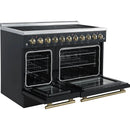  Forno 48-inch Freestanding Electric Range with True European Convection Technology FFSEL6011-48BLK IMAGE 3