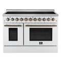  Forno 48-inch Freestanding Electric Range with True European Convection Technology FFSEL6011-48WHT IMAGE 1
