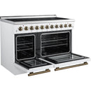  Forno 48-inch Freestanding Electric Range with True European Convection Technology FFSEL6011-48WHT IMAGE 4